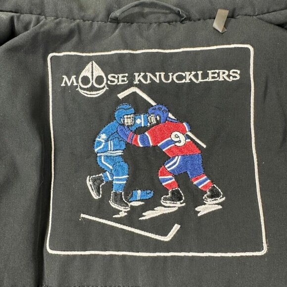 Moose Knuckles Black Down Jacket Men's Size L - Picture 10 of 15